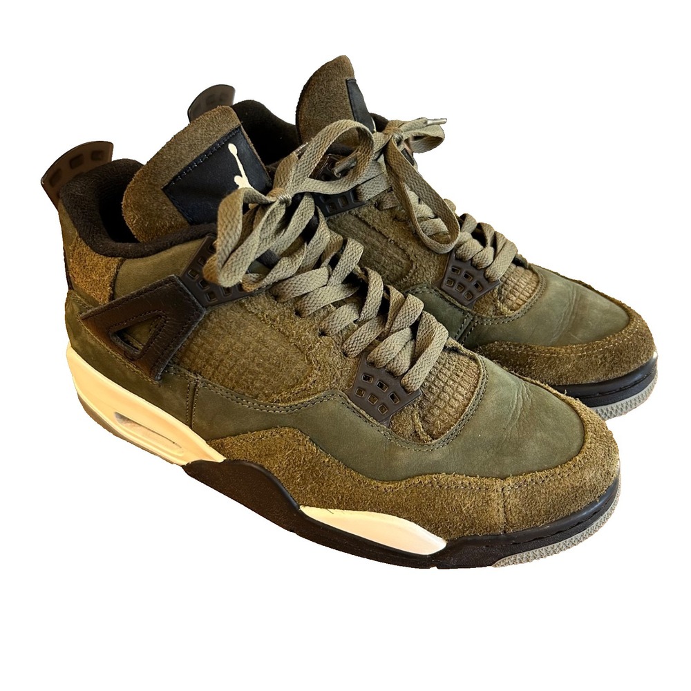 Jordan Men’s Athletic Shoes Olive Green Black Cream